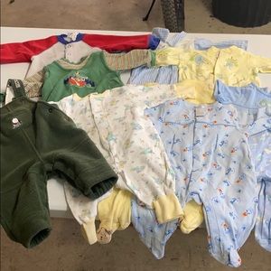 Lot of 9 - 3-6 mo baby clothes